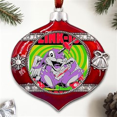 Blink 182 Metal Snowflake And Bell Red Ornament