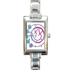 Blink 182 Logo Rectangle Italian Charm Watch by avitendut