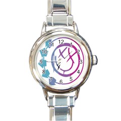 Blink 182 Logo Round Italian Charm Watch by avitendut