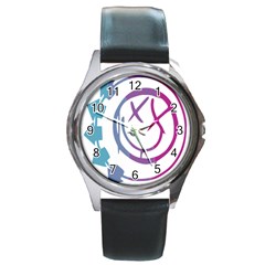 Blink 182 Logo Round Metal Watch by avitendut