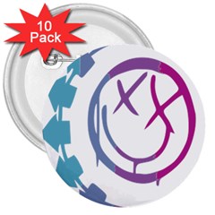 Blink 182 Logo 3  Buttons (10 Pack)  by avitendut