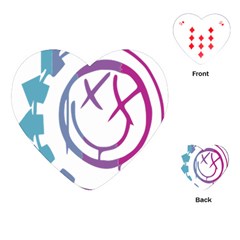 Blink 182 Logo Playing Cards Single Design (heart) by avitendut