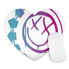 Blink 182 Logo Heart Mousepad by avitendut