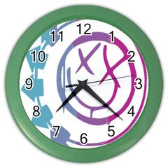 Blink 182 Logo Color Wall Clock by avitendut