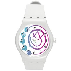 Blink 182 Logo Round Plastic Sport Watch (m) by avitendut