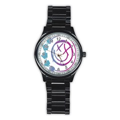 Blink 182 Logo Stainless Steel Round Watch by avitendut