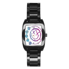 Blink 182 Logo Stainless Steel Barrel Watch by avitendut