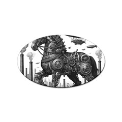 Steampunk Horse  Sticker (oval) by CKArtCreations