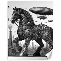 Steampunk Horse  Canvas 12  X 16  by CKArtCreations