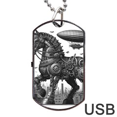 Steampunk Horse  Dog Tag Usb Flash (one Side) by CKArtCreations