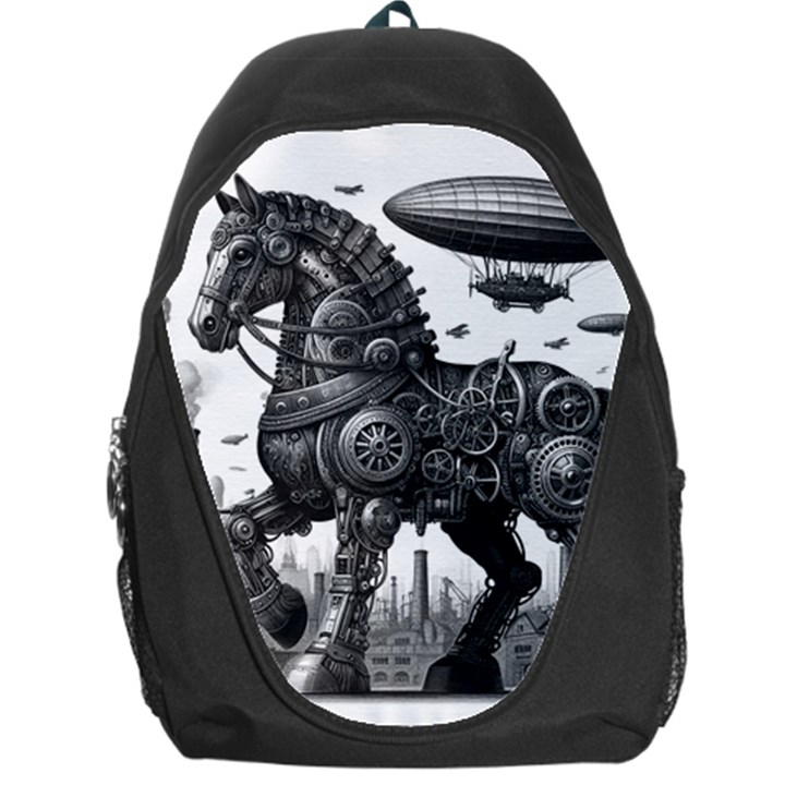 Steampunk Horse  Backpack Bag