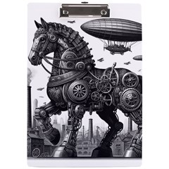 Steampunk Horse  A4 Acrylic Clipboard by CKArtCreations