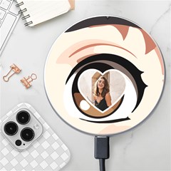 Personalized Anime Eye Name Wireless Fast Charger - Wireless Fast Charger(White)