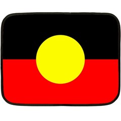 Aboriginal Flag On Mini Fleece Blanket (single Sided) by FirstNationsInstituteAustralia