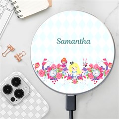 Personalized Alice in wonderland Name Wireless Fast Charger - Wireless Fast Charger(White)