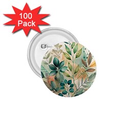 Flowers Spring 1 75  Buttons (100 Pack) 