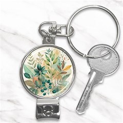 Flowers Spring Nail Clippers Key Chain