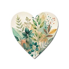 Flowers Spring Heart Magnet