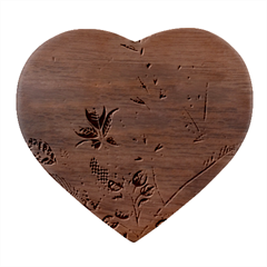 Flowers Spring Heart Wood Jewelry Box by Maspions