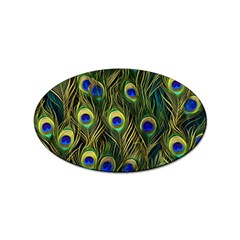 Peacock Pattern Sticker (Oval)