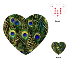 Peacock Pattern Playing Cards Single Design (heart) by Maspions