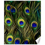 Peacock Pattern Canvas 8  x 10  8.15 x9.66  Canvas - 1