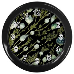 Sea Weed Salt Water Wall Clock (black)