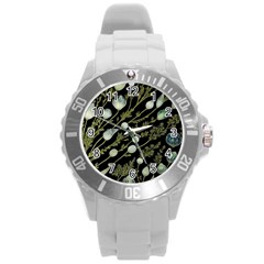 Sea Weed Salt Water Round Plastic Sport Watch (l) by Maspions