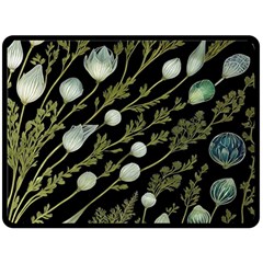 Sea Weed Salt Water Two Sides Fleece Blanket (large) by Maspions