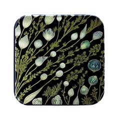 Sea Weed Salt Water Square Metal Box (black)