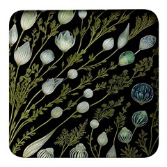 Sea Weed Salt Water Square Glass Fridge Magnet (4 Pack) by Maspions