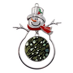 Sea Weed Salt Water Metal Snowman Ornament