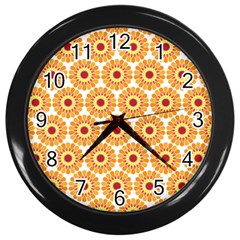 Pattern Shape Design Art Drawing Wall Clock (black) by Maspions