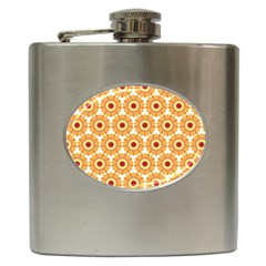 Pattern Shape Design Art Drawing Hip Flask (6 Oz) by Maspions