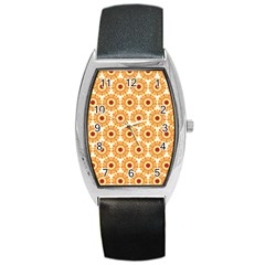 Pattern Shape Design Art Drawing Barrel Style Metal Watch