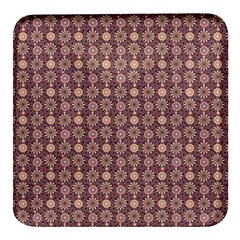 Mandala Flower 1 Mandala Flower  Square Glass Fridge Magnet (4 Pack) by DinkovaArt