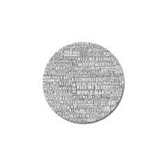 Kiss Me Before World War 3 Typographic Motif Pattern Golf Ball Marker (4 Pack) by dflcprintsclothing