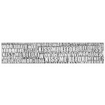 Kiss me before world war 3 typographic motif pattern Small Premium Plush Fleece Scarf Front