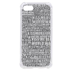 Kiss Me Before World War 3 Typographic Motif Pattern Iphone Se