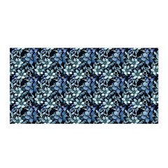 Blue Roses 1 Blue Roses 2 Satin Wrap 35  X 70  by DinkovaArt