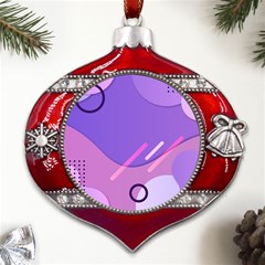 Colorful Labstract Wallpaper Theme Metal Snowflake And Bell Red Ornament by Apen