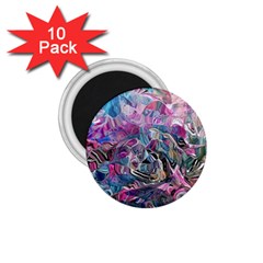 Pink Swirls Flow 1 75  Magnets (10 Pack)  by kaleidomarblingart