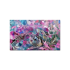 Pink Swirls Flow Sticker Rectangular (100 Pack) by kaleidomarblingart