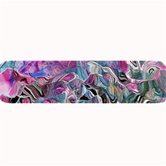 Pink Swirls Flow Large Bar Mat by kaleidomarblingart