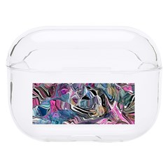 Pink Swirls Flow Hard Pc Airpods Pro Case by kaleidomarblingart