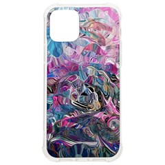 Pink Swirls Flow Iphone 12/12 Pro Tpu Uv Print Case by kaleidomarblingart