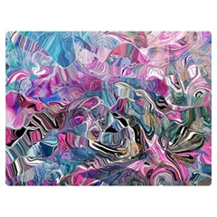 Pink Swirls Flow Two Sides Premium Plush Fleece Blanket (baby Size) by kaleidomarblingart