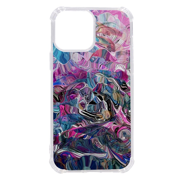 Pink Swirls Flow iPhone 13 Pro Max TPU UV Print Case