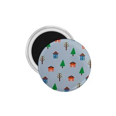 House Trees Pattern Background 1 75  Magnets by Maspions