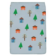 House Trees Pattern Background Removable Flap Cover (l)